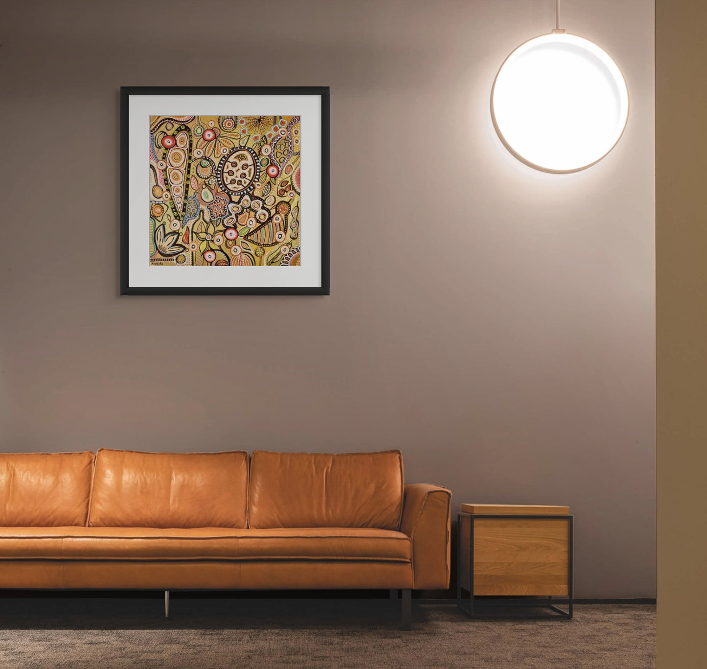 Autumn - Australian Botanical Abstract Landscape - Four Seasons - Fine Art Print - 50 cm