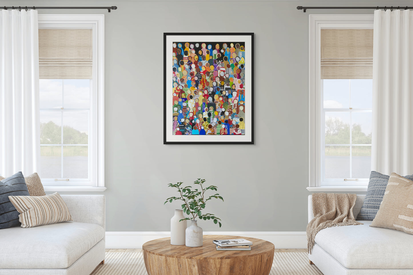 Community - Paper Collage - Fine Art Print - 80 x 100 cm