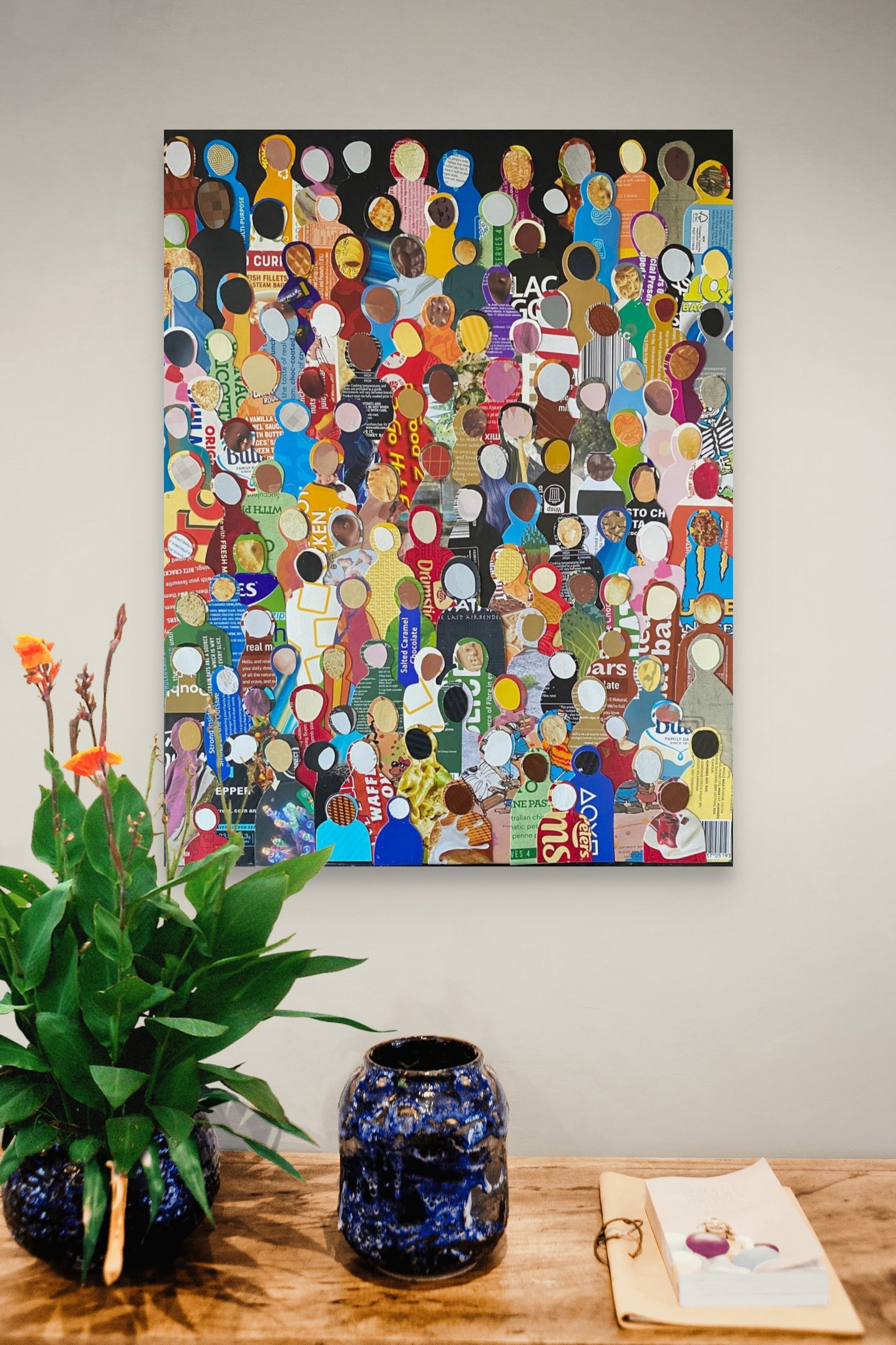 Community - Paper Collage - Original - 40 x 50 cm