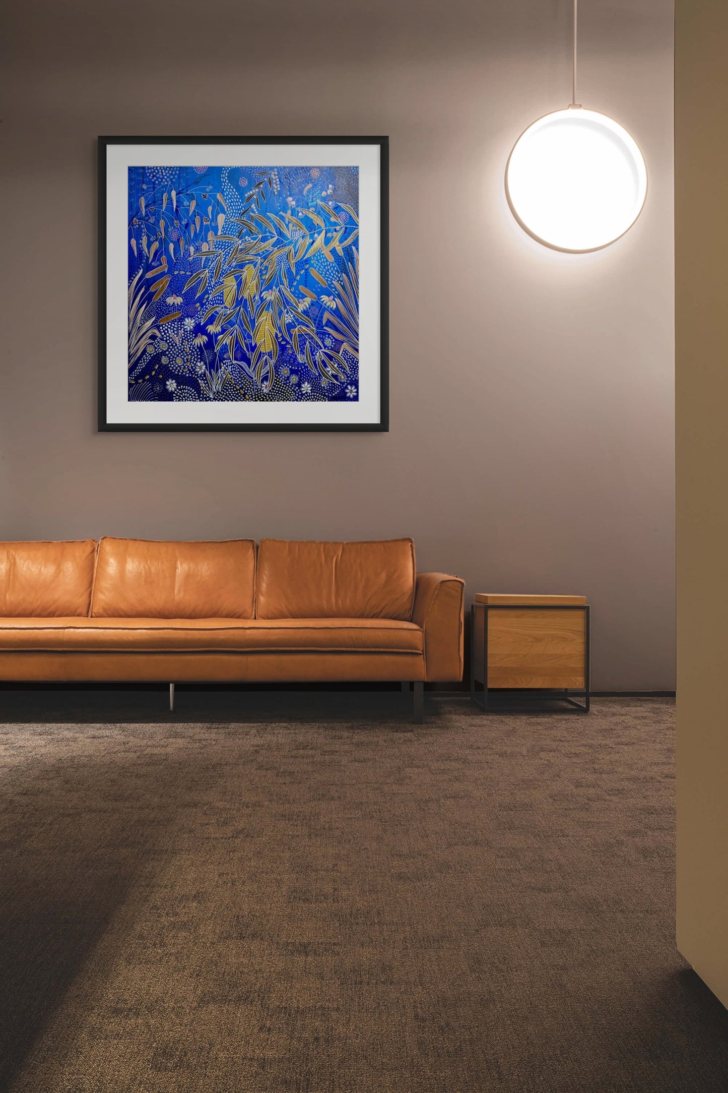 Into The Light - Whimsical Abstract Botanical - Fine Art Print - 76 cm