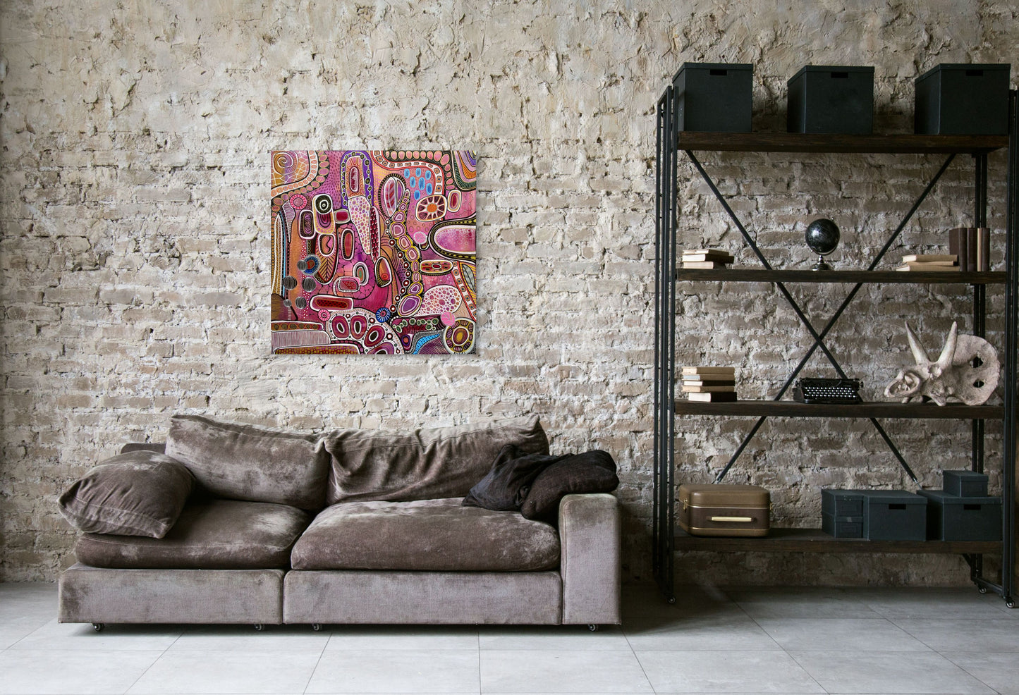 Freedom - Australian Botanical Abstract Landscape - Rolled Canvas - 76 cm