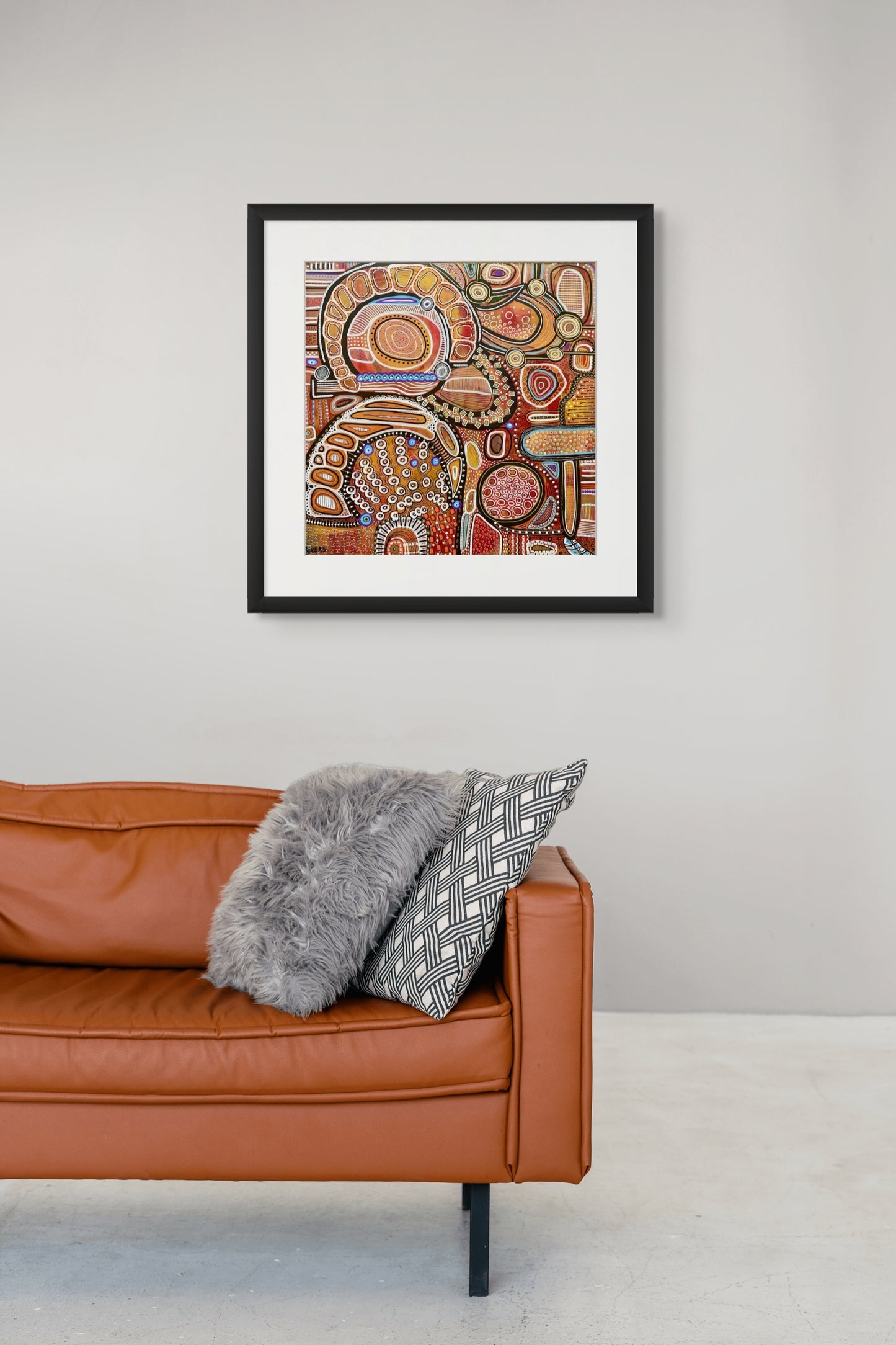 Fire - Australian Botanical Abstract Landscape - Fine Art Print - 50 cm