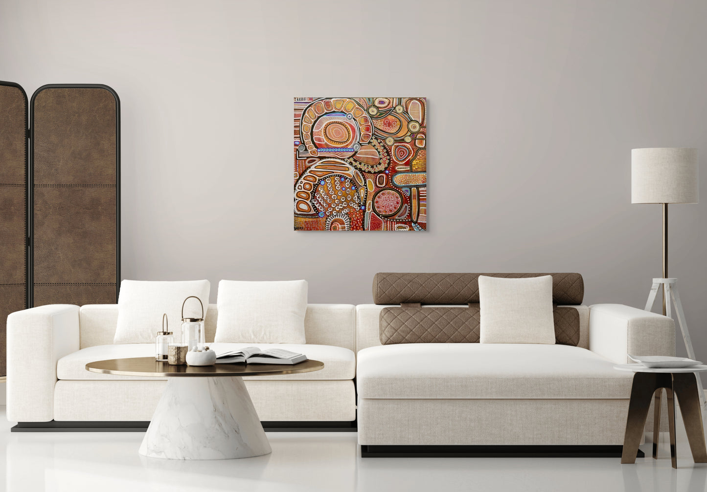 Fire - Australian Botanical Abstract Landscape - Original - 76 cm