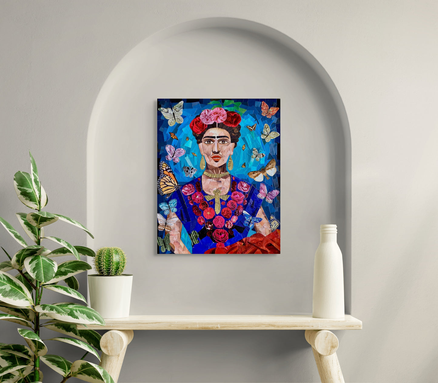 Frida Kahlo - Paper Collage - Original - 40 x 50 cm