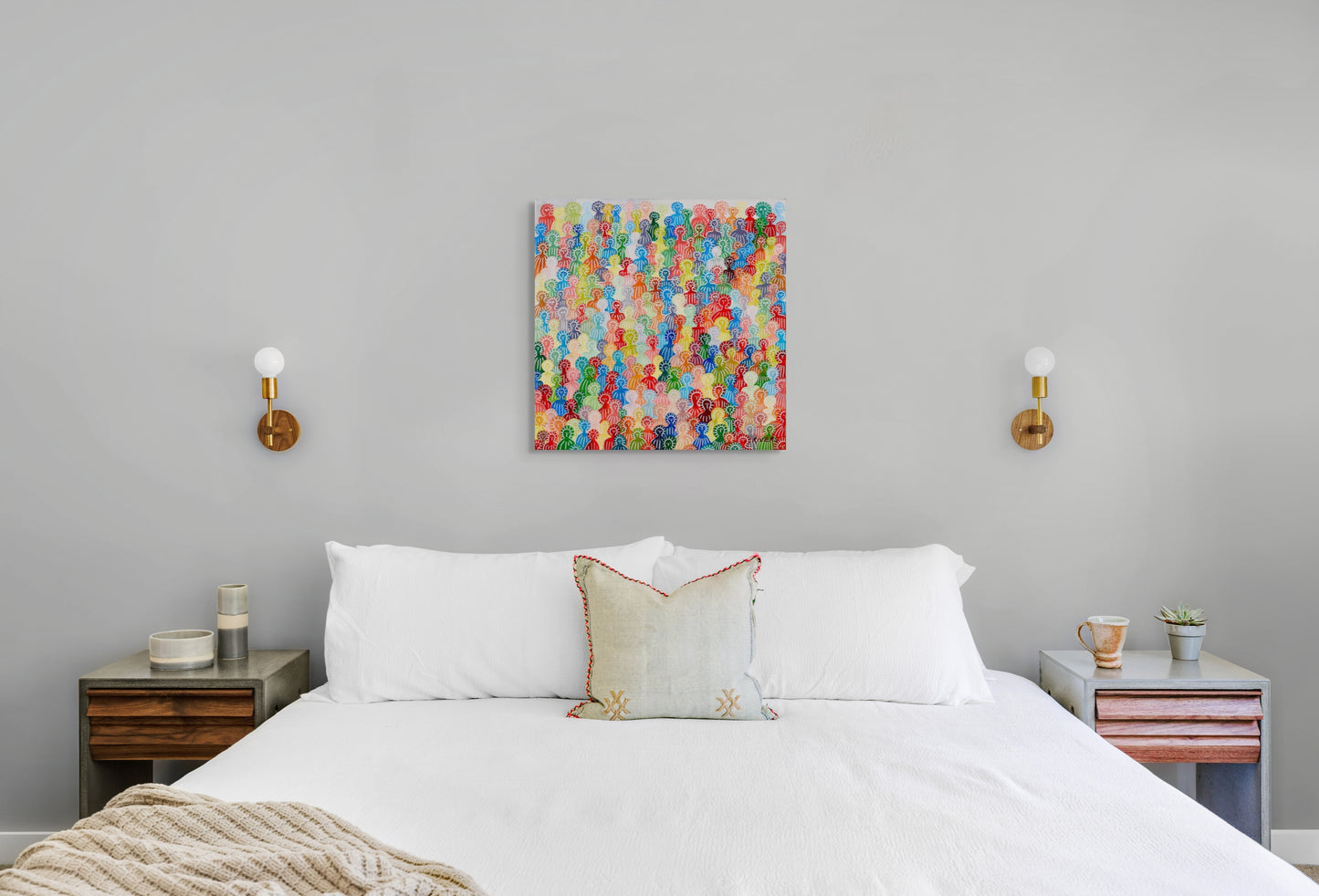 Love, Joy & Peace Triptych Acrylic - Canvas - 76 cm