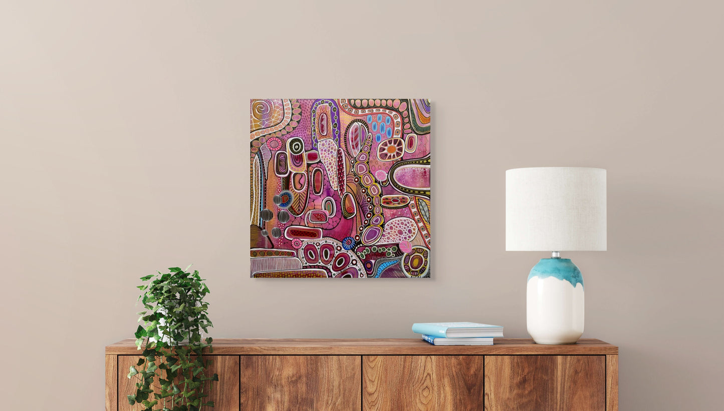 Freedom - Australian Botanical Abstract Landscape - Rolled Canvas - 76 cm