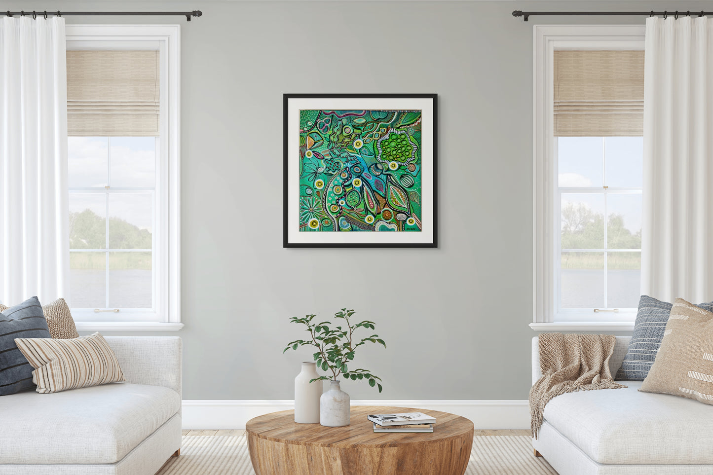 Spring - Australian Botanical Abstract Landscape - Four Seasons - Fine Art Print - 76 cm