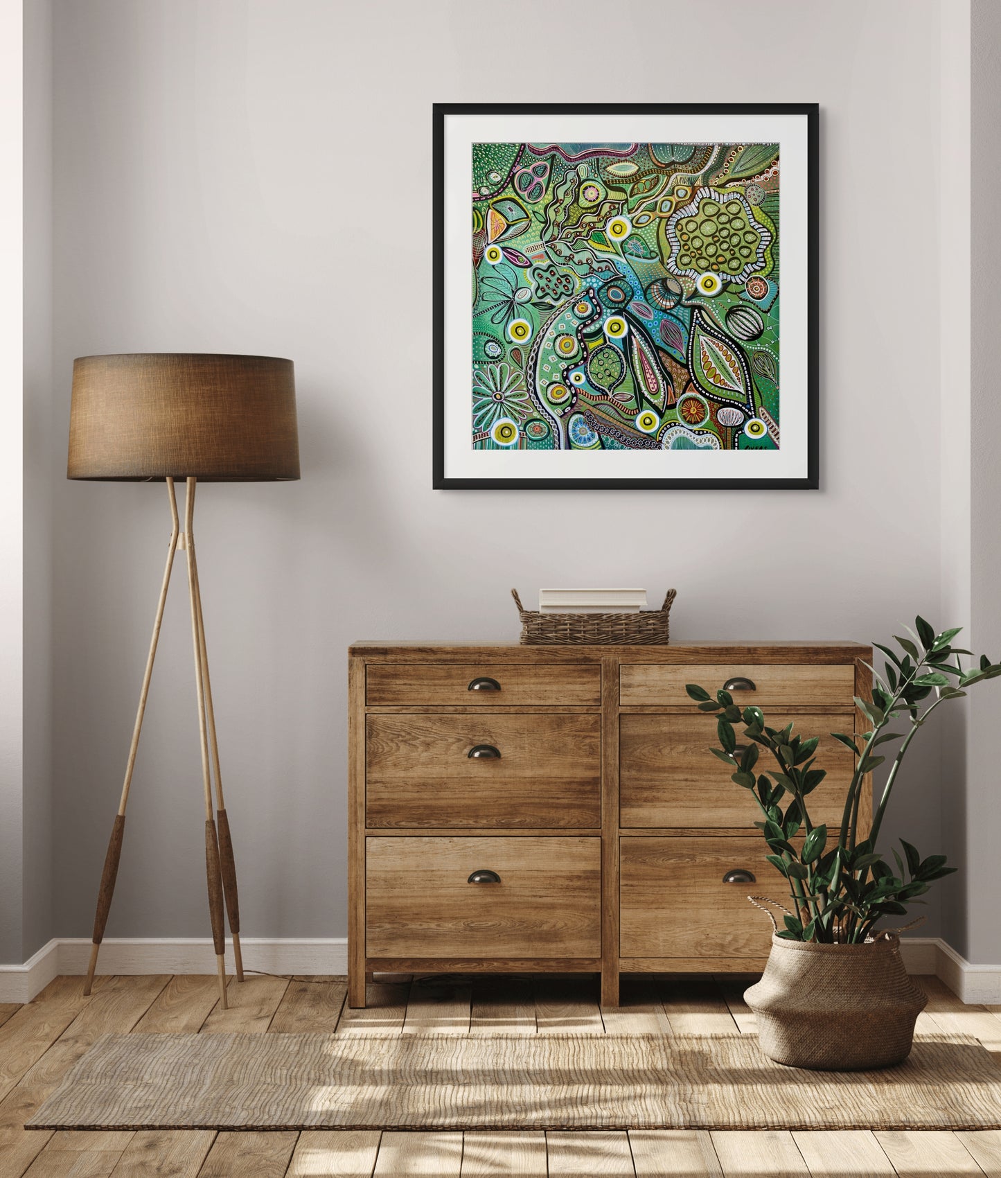 Spring - Australian Botanical Abstract Landscape - Four Seasons - Fine Art Print - 76 cm