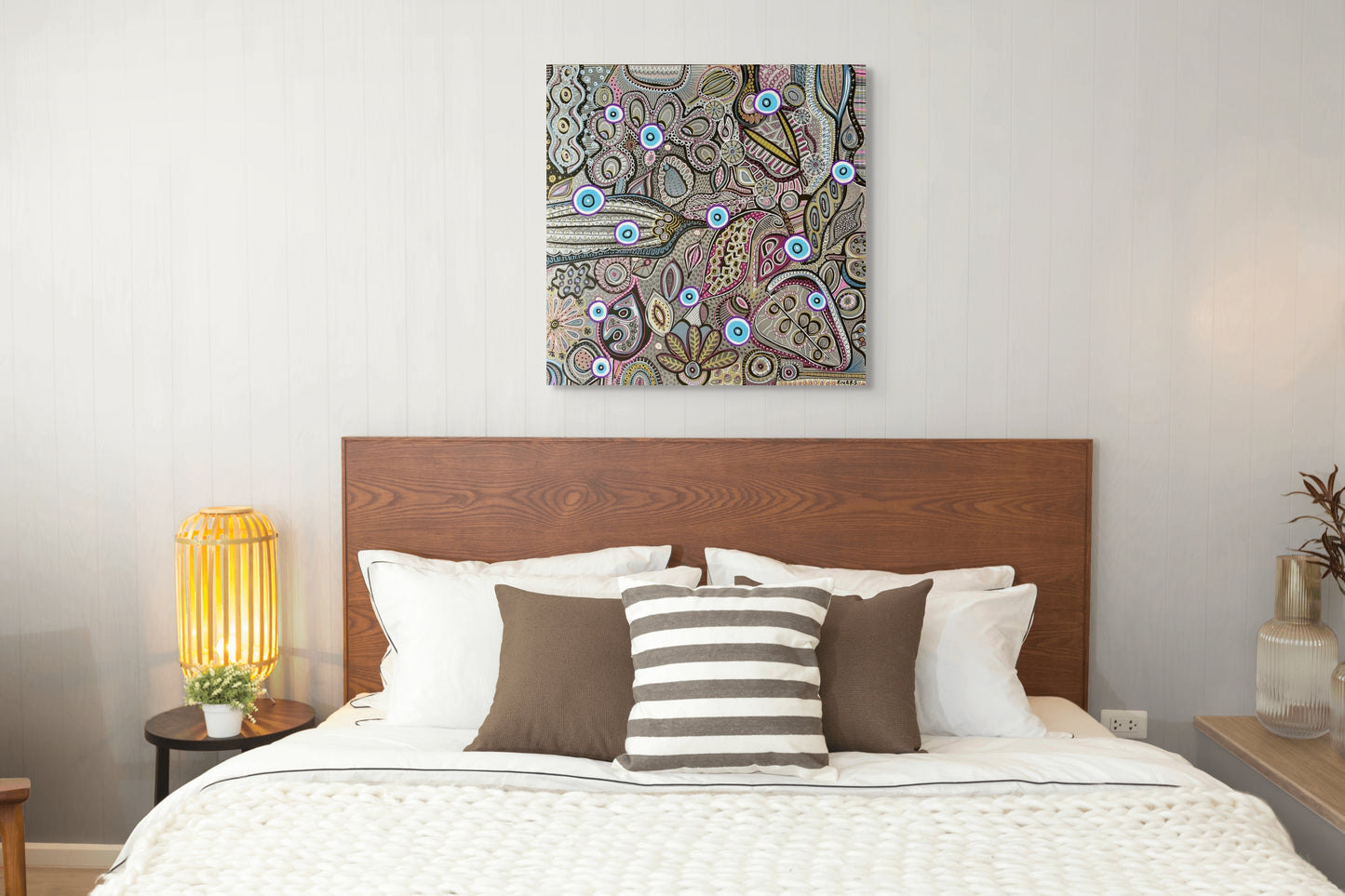 Winter - Australian Botanical Abstract Landscape - Four Seasons - Original 76 cm