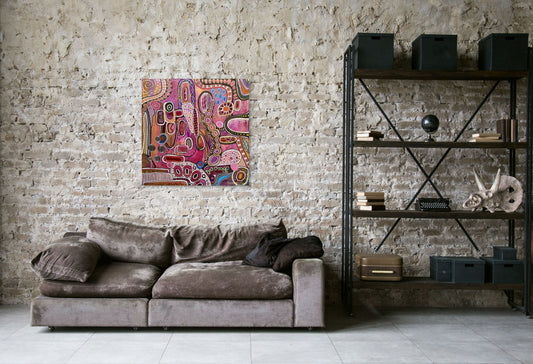 Freedom - Australian Botanical Abstract Landscape - Rolled Canvas - 76 cm