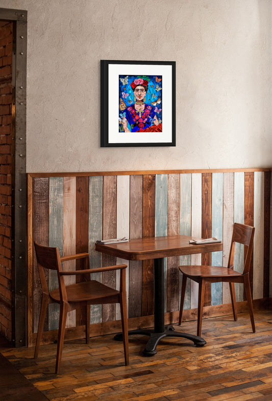 Frida Kahlo - Paper Collage - Fine Art Print - 40 x 50 cm