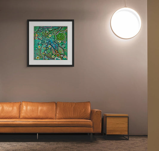 Spring Australian Botanical Abstract Landscape - Four Seasons - Fine Art Print - 50 cm